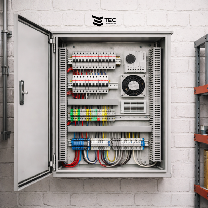 Partes de un tablero eléctrico